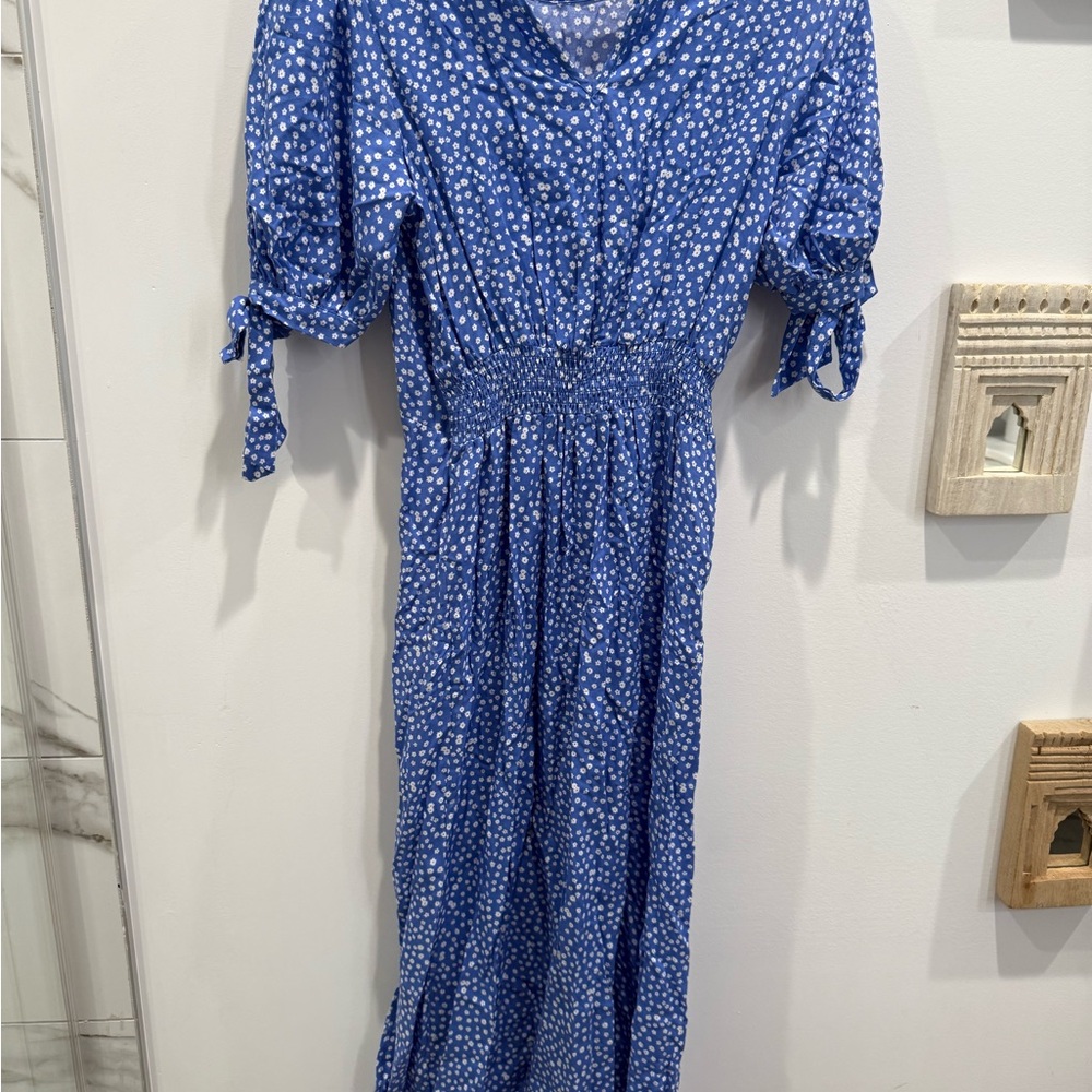 Blue Polka Dot Dress